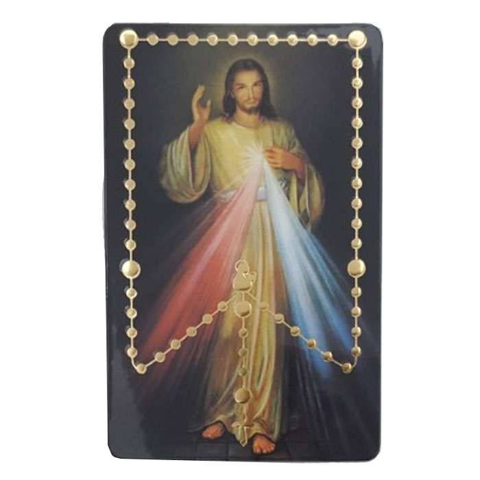 가톨릭성물 묵주카드 자비예수