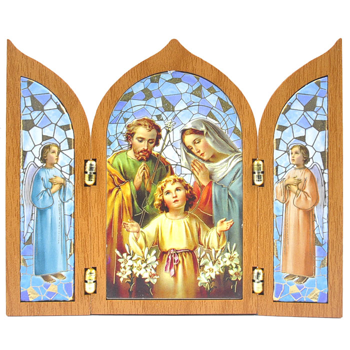 가톨릭성물 성가정삼련판 -이태리탁상이콘